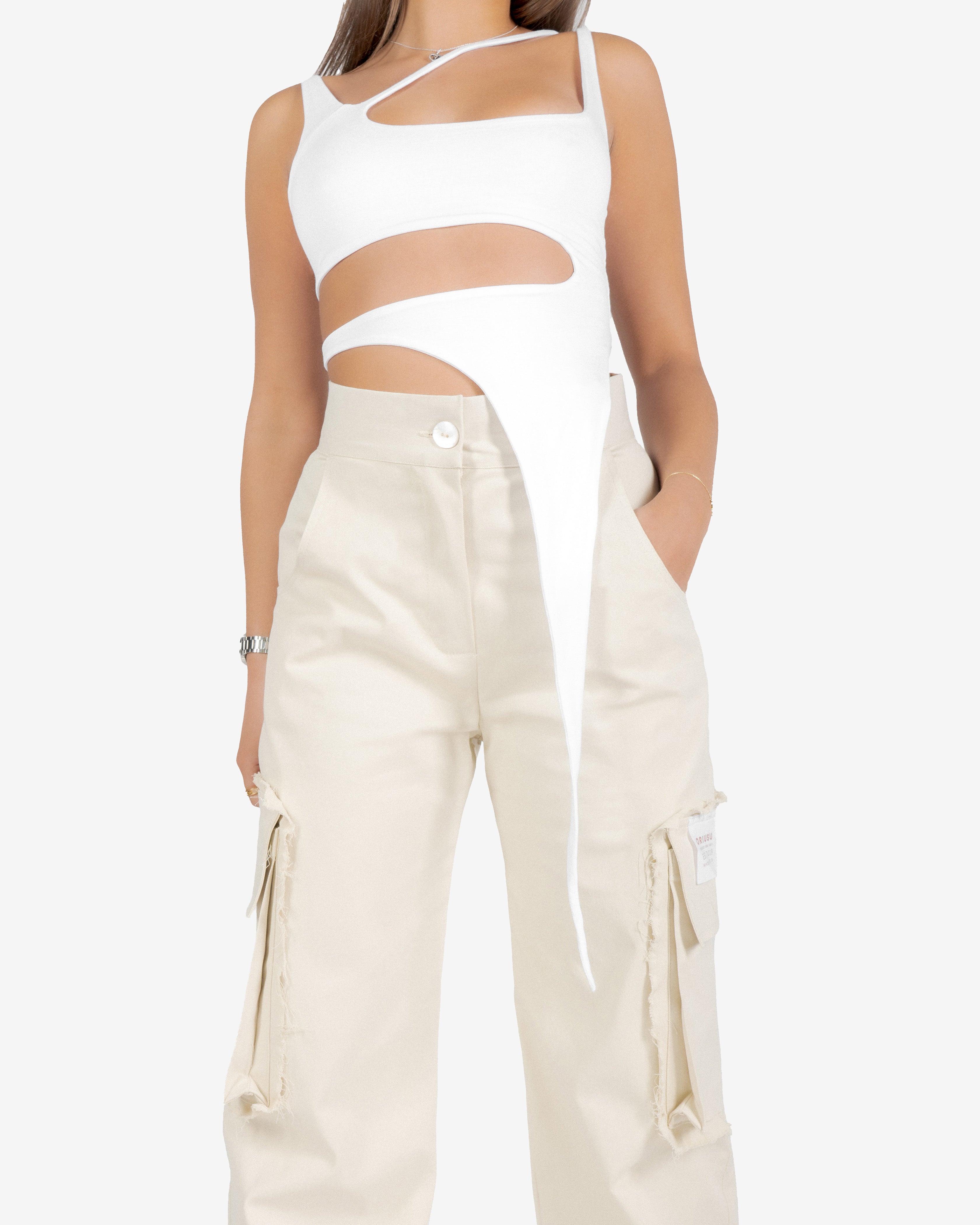 Asymmetric Bamboo Vest