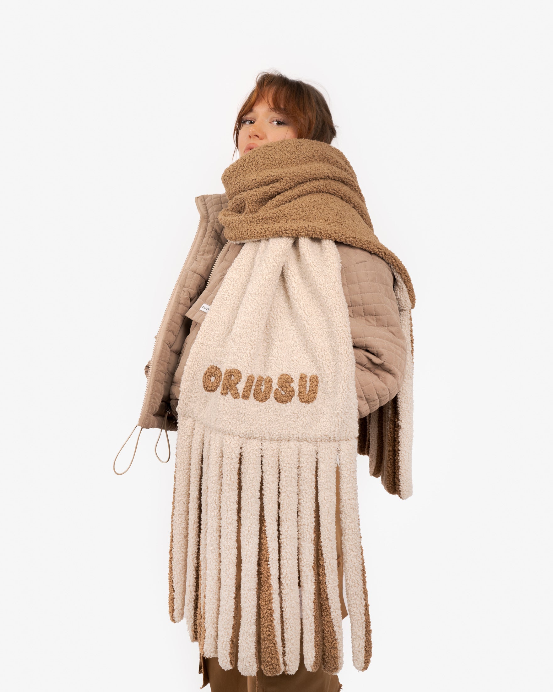 Reversible Shearling Scarf