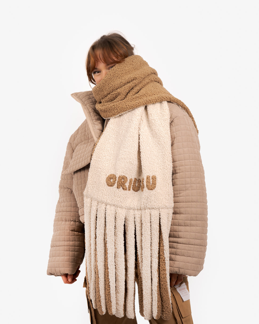 Reversible Shearling Scarf