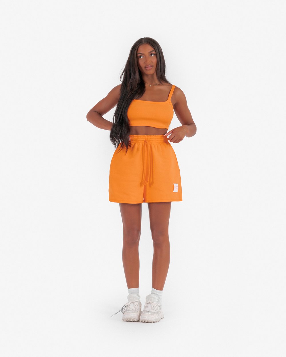 Ribbed Vest in Orange – Oriusu